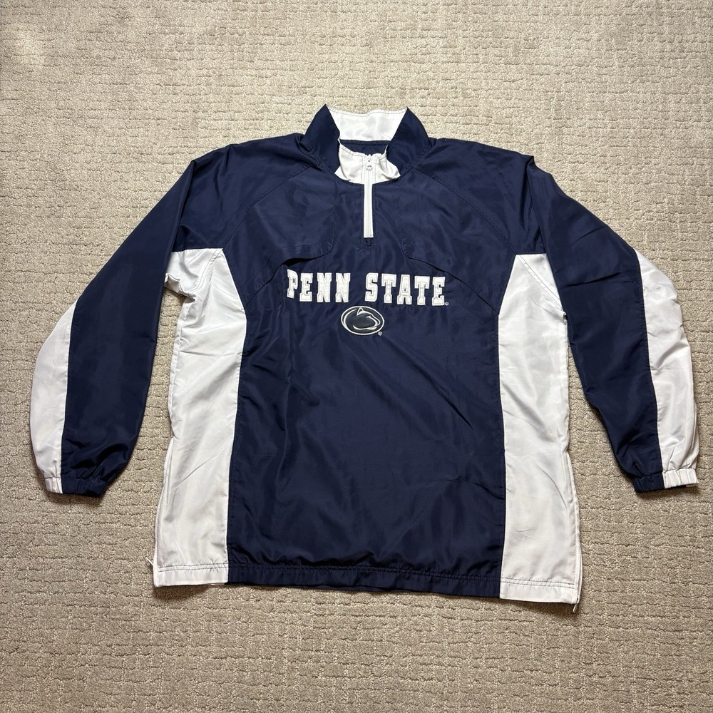Vintage Cadre Penn State Nittany Lions 1/4 Zip Pullover Light Weight Size XL